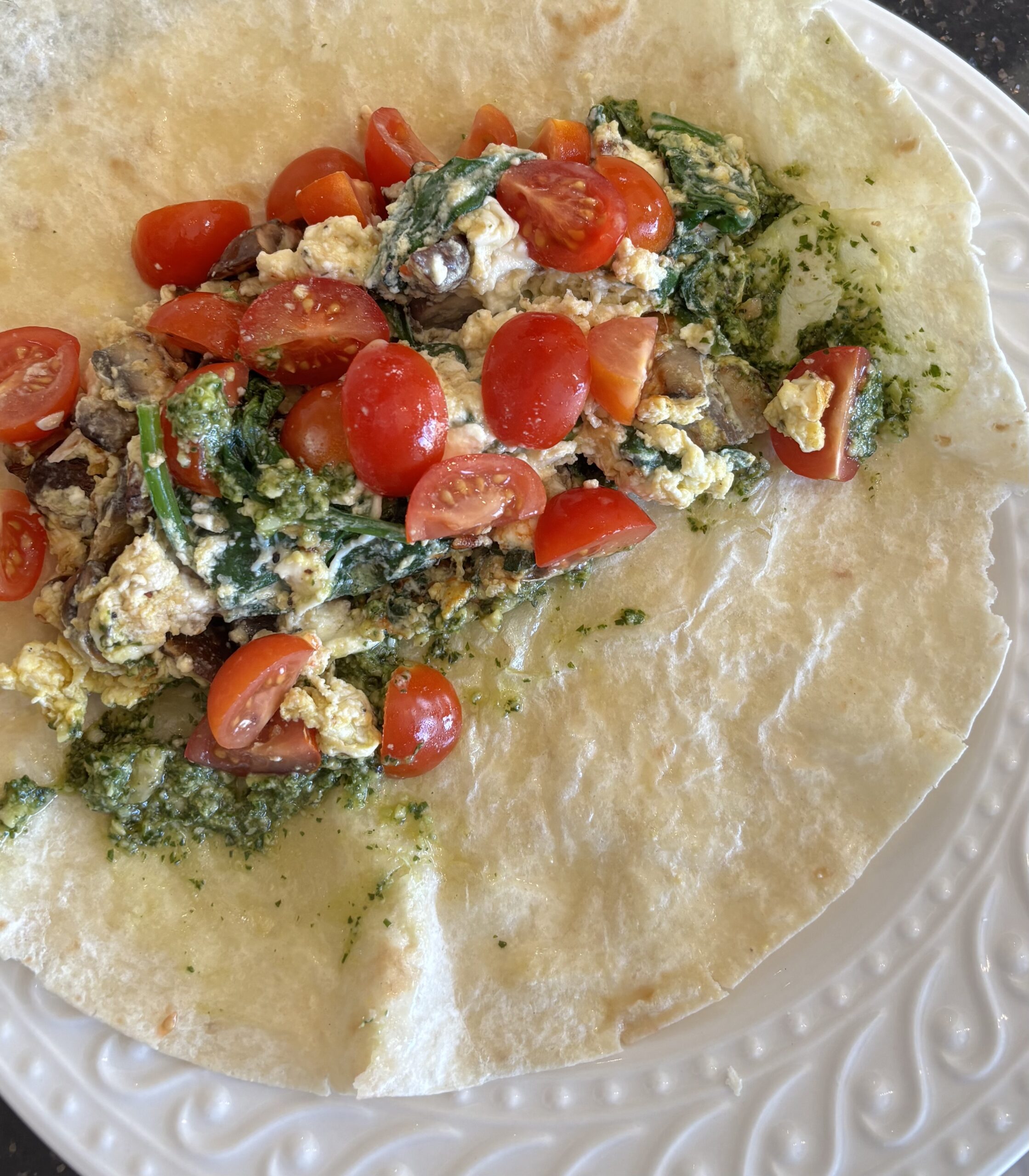 Veggie Egg Wrap