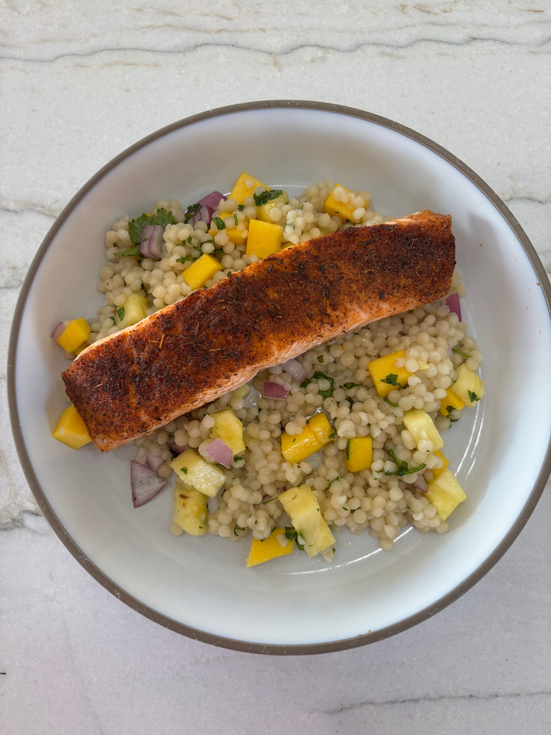 Summer Salmon Pearl Couscous