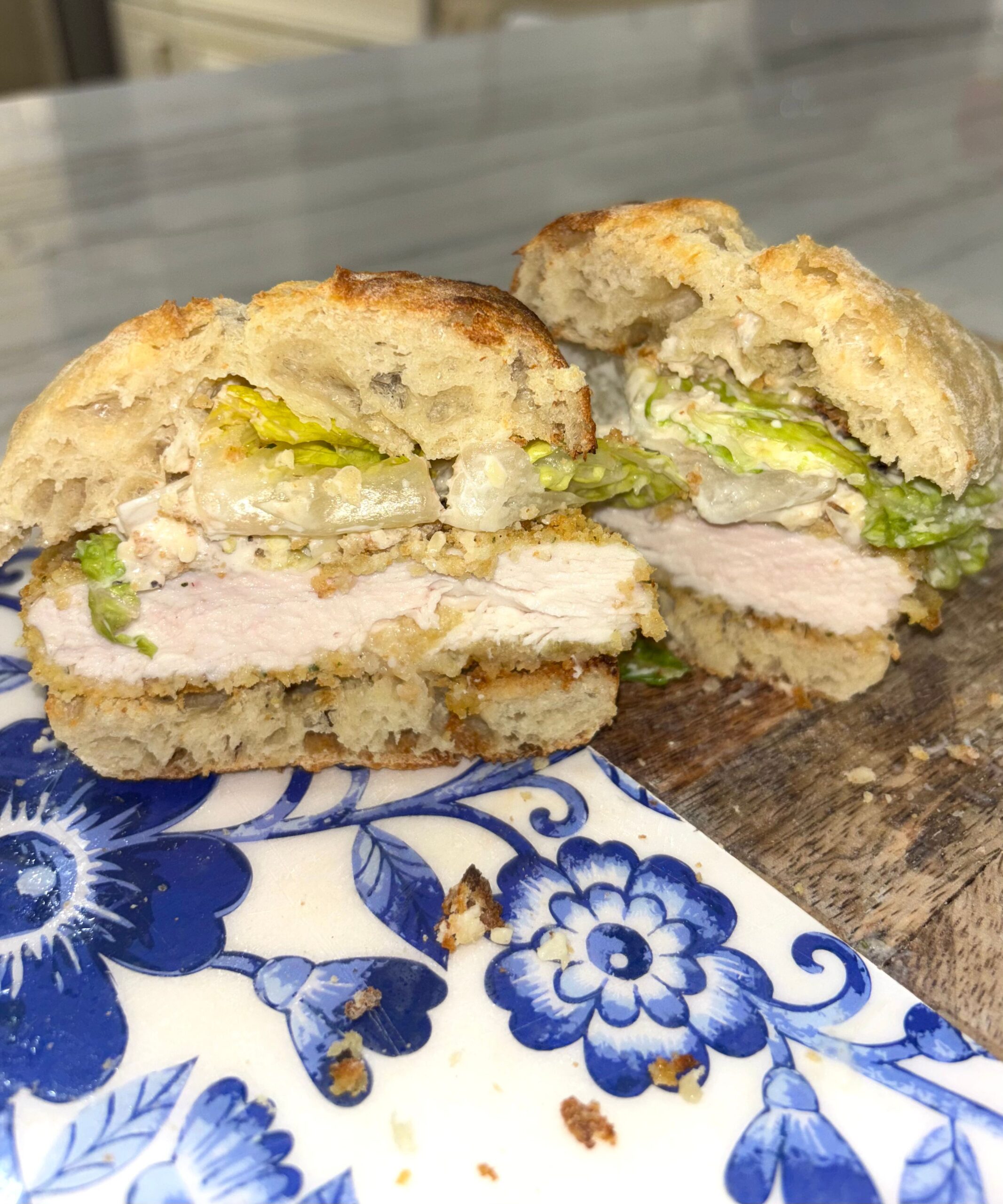 Chicken Caesar Salad Sandwich