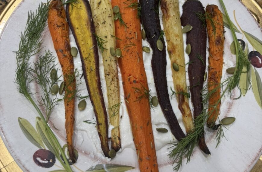 Whipped Cottage Cheese and Maple Glazed Carrots