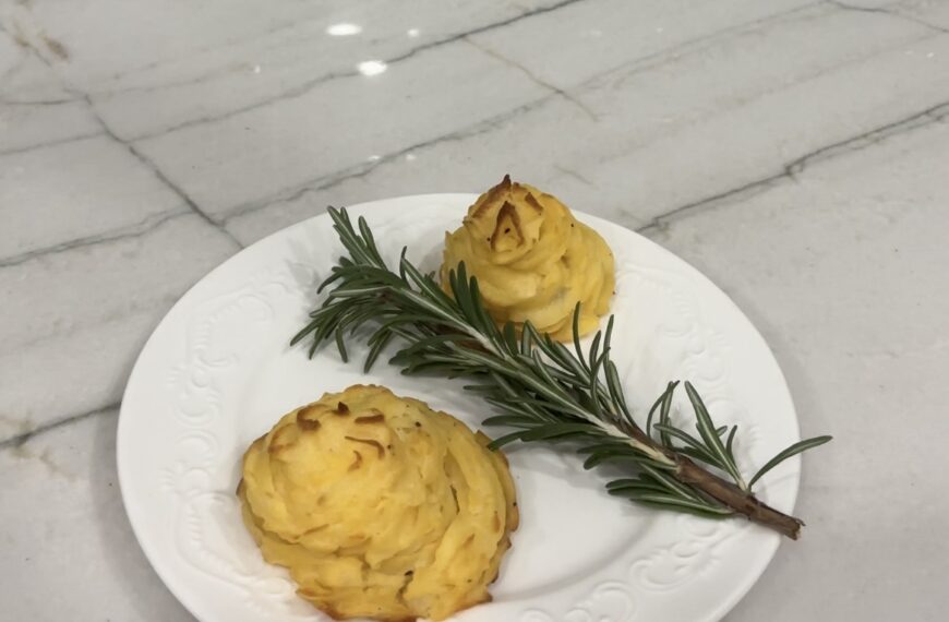 Creamy & Crispy Duchess Potato Swirls