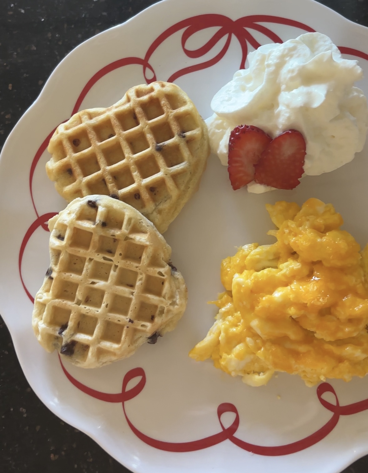 Homemade Chocolate Chip Waffles